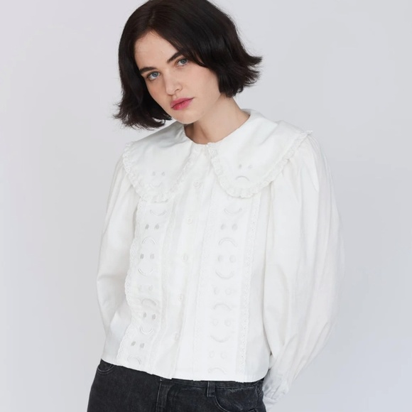 Happy Sad Embroidery Shirt - Picture 4 of 4